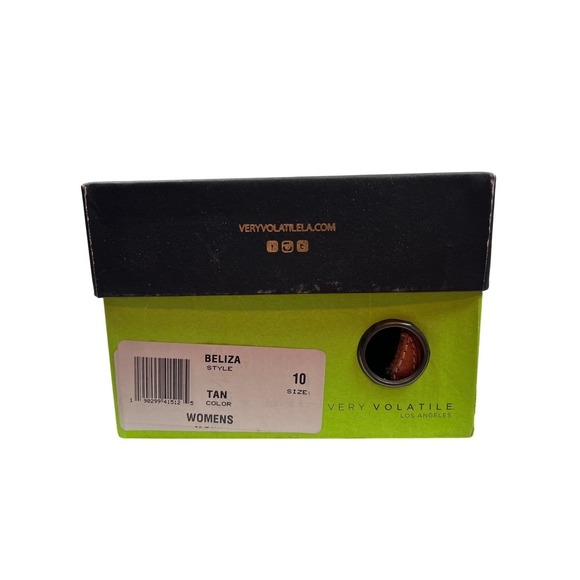 NWOT VERY VOLATILE Los Angeles Beliza Huaraches Slip On, Tan, Size 10 - Picture 10 of 11